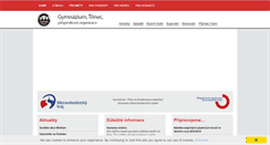 Desktop Screenshot of gymtri.cz