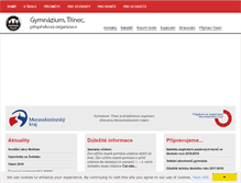 Tablet Screenshot of gymtri.cz